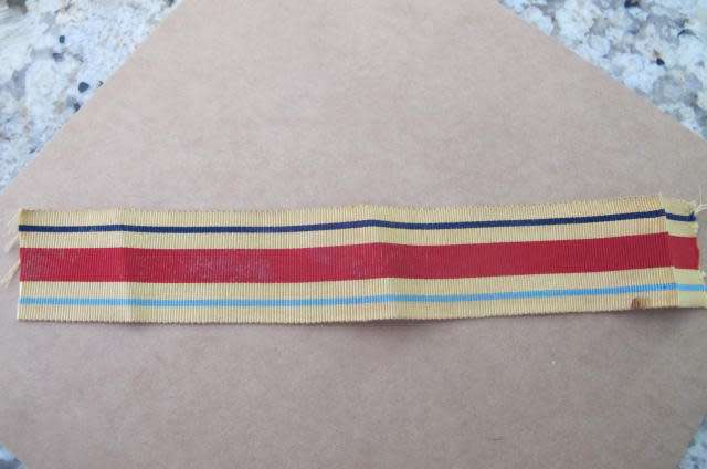 Commonwealth Countries -WWII - Full Size Africa Star Ribbon 15 cms.